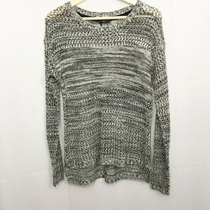 Dex Black and White Knit Sweater